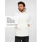 Худи унисекс оверсайз EASY STREET, молочно-белое, размер M/L