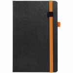 Ежедневник TON BLACK, недатированный, черный с оранжевым