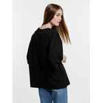 Футболка оверсайз унисекс BASE SPACE, черная, размер XS/S