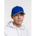 Бейсболка SPIKER, ярко-синяя с белым