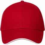 Бейсболка SPIKER, красная с белым