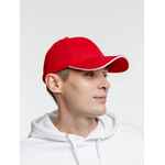 Бейсболка SPIKER, красная с белым