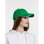 Бейсболка SPIKER, зеленая с белым