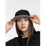 Бейсболка FORESIDE с прямым козырьком, черная с серым