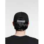 Бейсболка FORESIDE с прямым козырьком, черная с серым