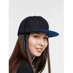 Бейсболка FORESIDE с прямым козырьком, черная с синим