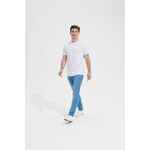 Футболка унисекс TUNER, белая (белоснежная), размер XS