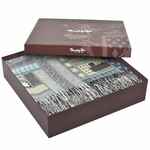 Плед BALTIMORA, синий с серым