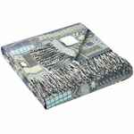 Плед BALTIMORA, синий с серым