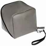 Дорожная косметичка CUBO, серая с логотипом