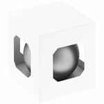 Оформительский шар FINERY, 8 см, матовый серебристый