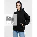 Худи оверсайз унисекс GO EASY, черное, размер S