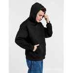 Худи оверсайз унисекс GO EASY, черное, размер S