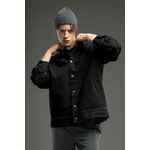 Куртка джинсовая O1, черная, размер XL/XXL