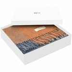 Плед MUMBAI, оранжевый с голубым