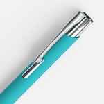 Ручка шариковая KESKUS SOFT TOUCH, бирюзовая