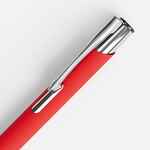 Ручка шариковая KESKUS SOFT TOUCH, красная