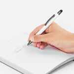 Ручка шариковая ATENTO SOFT TOUCH со стилусом, белая