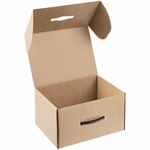 Коробка MATTER HIGH LIGHT, крафт с черной ручкой