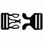 Застежка-пряжка FIBBIA, черная