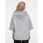 Футболка оверсайз унисекс с капюшоном NEOFIT, светло-серая, размер XS/S