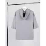 Футболка оверсайз унисекс с капюшоном NEOFIT, светло-серая, размер XS/S