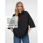 Футболка оверсайз унисекс с капюшоном NEOFIT, черная, размер XS/S