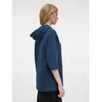 Футболка оверсайз унисекс с капюшоном NEOFIT, темно-синяя, размер XS/S