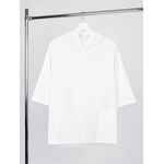 Футболка оверсайз унисекс с капюшоном NEOFIT, молочно-белая, размер XS/S