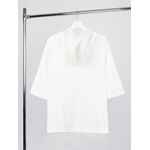 Футболка оверсайз унисекс с капюшоном NEOFIT, молочно-белая, размер XS/S