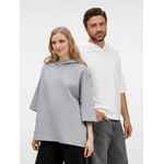 Футболка оверсайз унисекс с капюшоном NEOFIT, молочно-белая, размер XS/S