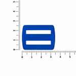 Пряжка — регулятор ремня FERMO, синяя