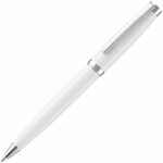 Ручка шариковая LETRA CHROME, глянцевая, белая