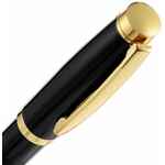 Ручка шариковая LETRA GOLD, глянцевая, черная