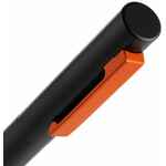 Ручка шариковая INKOLOR, черная с оранжевым