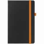 Ежедневник TON, недатированный, черный с оранжевым