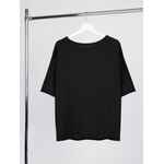 Футболка оверсайз унисекс VOZDUH, черная, размер XS/S