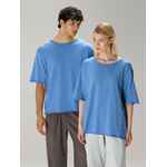 Футболка оверсайз унисекс VOZDUH, синяя, размер XS/S