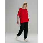 Футболка оверсайз унисекс VOZDUH, красная, размер XS/S