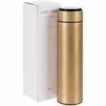 Смарт-бутылка с заменяемой батарейкой LONG THERM, золотистая