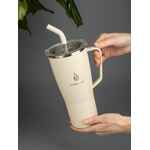 Термостакан KASUMIGAOKA, белый (молочный)