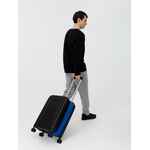Чемодан PLATTA, черный с синим