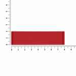 Лейбл из ПВХ DZETA, S, красный