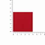 Лейбл из ПВХ DZETA, L, красный