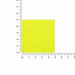 Лейбл из ПВХ DZETA, L, желтый неон