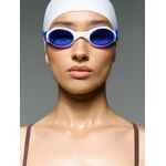Очки для плавания SWIMATIC, синие с белым