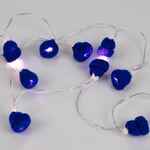 Гирлянда COSY POMS, синяя