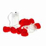 Гирлянда COSY POMS, красная