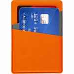Картхолдер DUAL, серо-оранжевый