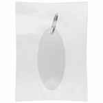 Брелок «Овал», белый